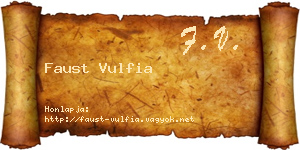 Faust Vulfia névjegykártya